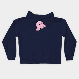 Light Pink Octopus Kids Hoodie